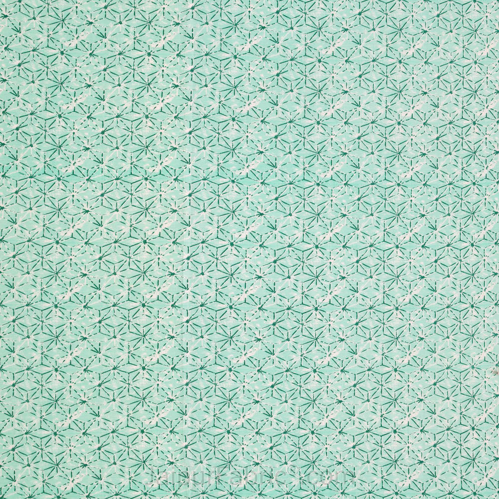 Geometricity Green Double Bed Dohar Blanket